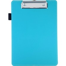 Küçük Boy,kapaksız,a5 Clipboard Vegan Suni DERI,17,5X24,5 Cm.,turkuaz