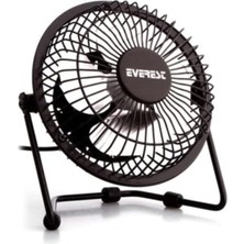 Fan USB Masaüstü Metal 360° Ayarlanabilir Ultra Sessiz Siyah Fan EFN-482
