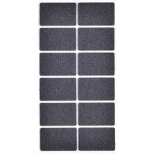 Keçe 12 Adet 3,5 x 5,5 cm Dikdörtgen Yapışkanlı Sandalye, Masa, Koltuk Altı Parke Koruma