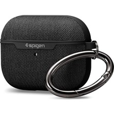 Airpods Pro ile Uyumlu Kılıf Urban Fit Örgü Kumaş Siyah Kapak - ASD00572 (Spigen Tr Garantili)