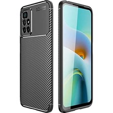 Xiaomi Redmi 10 2022 ile Uyumlu Kılıf Negro Karbon Korumalı Silikon, Siyah