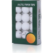 Yıldız Masa Tenisi Pinpon Topu +40 Gazlı Yapı Sekme Garantili Profesyonel Pingpong Top 12 Adet