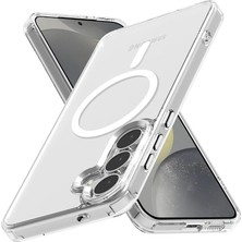 Eye - Samsung Galaxy A27 Için Kılıf Kamera Korumalı Magsafe Ile Uyumlu Özellikli Şeffaf Sert Silikon Kapak