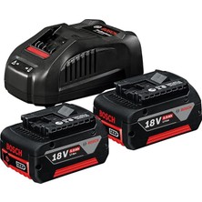 Professional 18 Volt Akü Şarj Cihazı Seti (2 x 5,0 Ah Li-Ion Akü + Gal 1880 Cv Şarj Cihazı, Karton Kutuda)