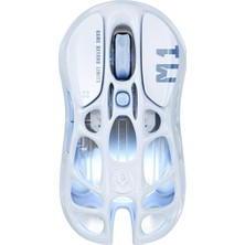 Mercury M1 Pro Oyun Faresi, Hafif Magnezyum Alaşımı, 26000 Dpı, PAW3395DM Sensör, 5 Programlanabilir Düğme, Üçlü Mod (2.4g/bt/kablolu), Ergonomik Tasarım (Buz Mavisi)