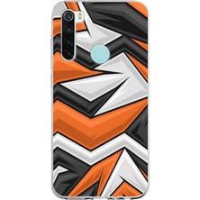 Xiaomi Redmi Note 8 ile Uyumlu Kapak Grafiti Style Tasarımlı 1mm Fit Şeffaf Silikon Kılıf