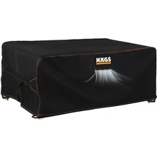 Bahçe Mobilyası Örtüsü, 230-150-90CM, Ağır Hizmet Oxford Kumaş, Su Geçirmez, Dış Mekan Veranda Masa Örtüsü, Havalandırmalı Masa ve Sandalye Koruma Kılıfı Siyah