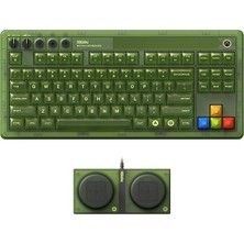 Retro 87 Mekanik Klavye, Rgb Arka Işıklı, Bluetooth/2.4g/usb-C Hot Swappable Kablosuz Oyun Klavyesi Windows ve Android Için - Xbox Edition (Resmi Lisanslı) - Qwerty Us Klavye