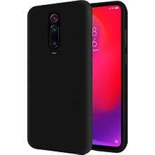Iletişim Xiaomi Mi 9t ile Uyumlu Içi Kadife Soft Logosuz Lansman Silikon Kılıf - Siyah