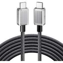60W 3A Pd Type-C To Type-C Hızlı Şarj ve Data Kablosu 1 Metre Siyah