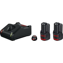 Professional 12 Volt Akü Şarj Cihazı Seti (2 x 2,0 Ah Li-Ion Akü + Gal 12V-40 Şarj Cihazı, Karton Kutuda)