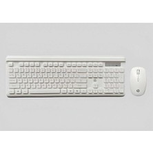 CS500 Kablosuz 2.4ghz Türkçe Q Klavye & Mouse Set, Beyaz