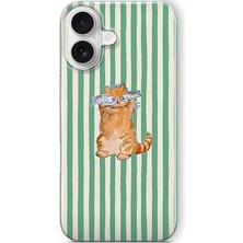17 ile Uyumlu Balık Gözlü Kedi Desenli Şeffaf Telefon Kılıfı
