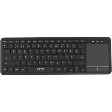 IBK-568BT Dual Mod Bluetooth 5.0 + 2.4g Touch Pad Smart Keyboard Pil Seviyesi 2.2V 10 Metreye Kadar Kablosuz Kullanım Windows, Linux, Ios 13 ve Üzeri ile Android Işletim Sistemlerini Destekler