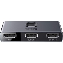 Matrix 2 In 1 Çok Fonksiyonlu Bilgisayar/telefon HDMI Hub Adaptörü, Koyu Gri, HDMI Giriş Çıkış 4K & Arc, 4K 60 Hz Destekli, Seyahat Boy