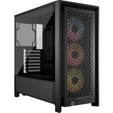 Frame 4000D Rs Argb Modüler Mid-Tower Atx Pc Kasası – Yüksek Hava Akışı, 3x Önceden Takılmış Rs Argb Fanlar, Infinirail™ Fan Montaj Sistemi, Asus Btf, Msı Project Zero, Gigabyte Project