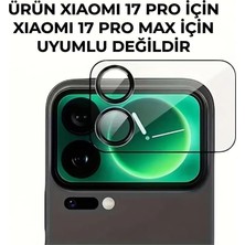 17 Pro Ile Uyumlu Lens Temperli Cam Kamera Koruyucu