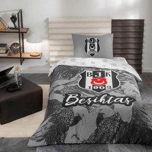 Beşiktaş Kartal Renkli Klişe Pamuk Nevresim Takımı, Çok Renkli, Küçük Tek Kişilik