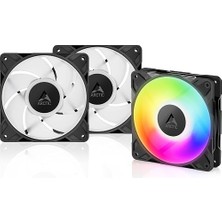 P12 Pro A-Rgb - 3'lü Paket - Güçlü Premium Fan, Y-Kablo Ayırıcılı 120 mm Pwm Fan, 600-3000 Rpm, 0 Rpm <% 5 Pwm, 5V Dijital Rgb, Akışkan Dinamik Rulman, 4-Pin - Siyah
