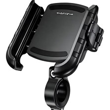 Titreşim Önleyicili Motosiklet Bisiklet Scooter Atv Telefon Tutucu Gidon ve Ayna Bağlantılı Motor Tutacağı Güçlü Tutuş Mt-34