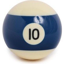 Bilardo Topu 57,2 mm 10 Numara, Mavi-Beyaz