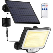 Güneş Enerjili, Hareket Sensörlü, 228 Boncuk LED AYDINLATMA/GT-SL33