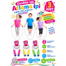 Spor Byfit Çocuklar Için Özel 2 Metre Doğal Örgü Atlama Ipi - 3 Adet
