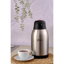 1250P Paslanmaz Çelik Çay Termosu 2.5 Litre | 12-24 Saat Soğuk, 8-12 Saat Sıcak | Paslanmaz Çelik