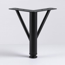 Siyah Metal 20 cm Mobilya Ayağı Modern Koltuk Kanepe Dayanıklı Tv Ünitesi Ayağı Ayakları
