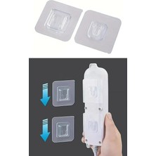 Çift Yapışkanlı Geçmeli Klips Askı Eşya Tablo Resim Duvar Askısı Banyo Sabitleme Askısı