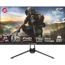 GOES27FHD120IPS 27" Fhd, 120Hz, Mprt 0.5ms, HDMI 2.1, Ps5 Destekli Çerçevesiz IPS Siyah Oyuncu Monitörü