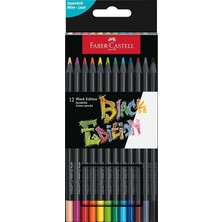 Black Edition Renkli Kalemler - 12 Sayı, Siyah Ahşap ve Süper Yumuşak Çekirdek Kurşun, Yetişkin Boyama, Sanatçılar ve Yeni Başlayanlar Için Profesyonel Kalite Renkli Kalemler