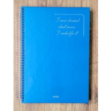 Metalik Sert Kapak Spiralli Defter - 17X24 Cm, 240 Sayfa