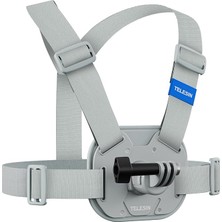 Aksiyon Kamera Göğüs Askısı (Vest Chest) | Hızlı Çıkarılabilir Yelek Göğüs Kayışı | Gopro 13/12/11/10/9/8/7/6/5, Osmo Action 3/4/5 Pro, INSTA360 Modelleri ile Uyumludur (Gri)