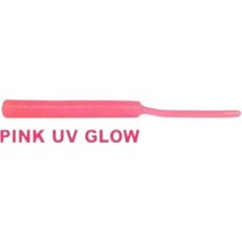 Tiny Worm 5cm Lrf Kokulu Silikon Yem Pink Glow (18 Adet)