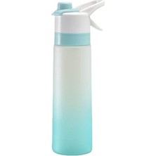 Sprey Su Şişesi, 650 ml Bpa Içermeyen Sis Spreyi Fitness, Kamp, Açık Hava Sporları ve Spor Salonu Için Sızdırmaz Şişe (Mavi)