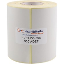 Etiketi Eko Termal Rulo Etiket 100MM x 150MM 350 Adet Direk Termal Transfer Etiketi