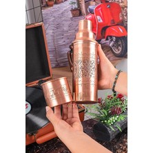 Yapımı Bakır Su Matarası, 950 ml