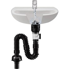 ve Banyo Için Koku ve Tıkanma Önleyici Lavabo Gider Borusu Hızlı Tahliye Sağlam ve Dayanıklı