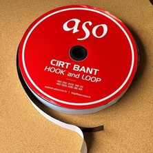 Cırt Bant Seti 25 Metre (25M Dişi + 25M Erkek) – Yüksek Güçlü Yapışkanlı Hook Loop Şerit Bant Siyah (Siyah, 2,5 Cm)