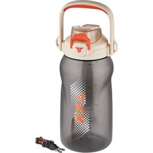 1500 ml Tek Kapak Çift Kullanım Pipetli/rahat Içim Tritan Su MATARASI-FFTKK1027-1500ML