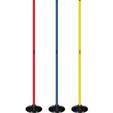 Scucs 1152 Kauçuk Tabanlı Slalom Çubuğu, Tek Ebat, KRL-1152-3LÜ, Çok Renkli