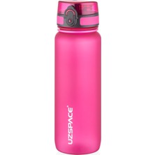 Okul Su Matarası - Renkli - 800ML - Tritan Suluk Soft Touch (Pembe)