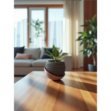 Saksı – Drenaj Tabağı ile Modern Tasarım Haki