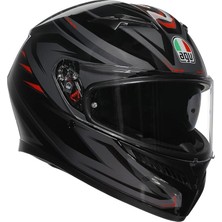 K3 Motosiklet Kaskı Kapalı Kask Syth Red L