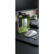 Blic Aura Akse Şarj Edilebilir Kablosuz Mouse - Bluetooth 5.0 & 2.4ghz Çift Modlu Sessiz Rgb Işıklı Ofis ve Oyun Faresi (1600 Dpı)