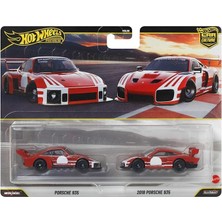 Ölçekli Araçlardan Oluşan 2'li Hot Wheels Premium Car Culture Paket, Benzersiz Çiftler, Real Riders Tekerlekler, Metal/metal Şasi, Koleksiyonculara Uygun Hediye, JHW51