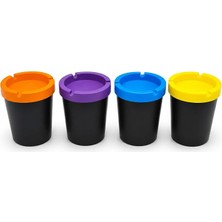 Adet Araç Için Plastik Kokusuz Küllük, Kendiliğinden Sönen Küllük, Karışık Renk Kokusuz Küllük