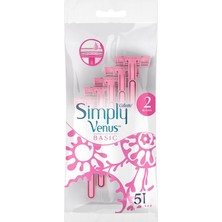 Venus Simply Venus 2 Basic Kullan At Kadın Tıraş Bıçağı 5 Adet