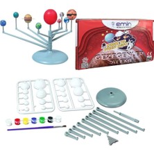 Magnet Gezegen Sistemi, Gezegen Alemi Modeli, Boya, Fırça, Eğitici Maket, Deney Seti, Plastik